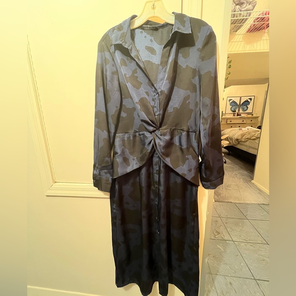 Topshop satin maxi dress